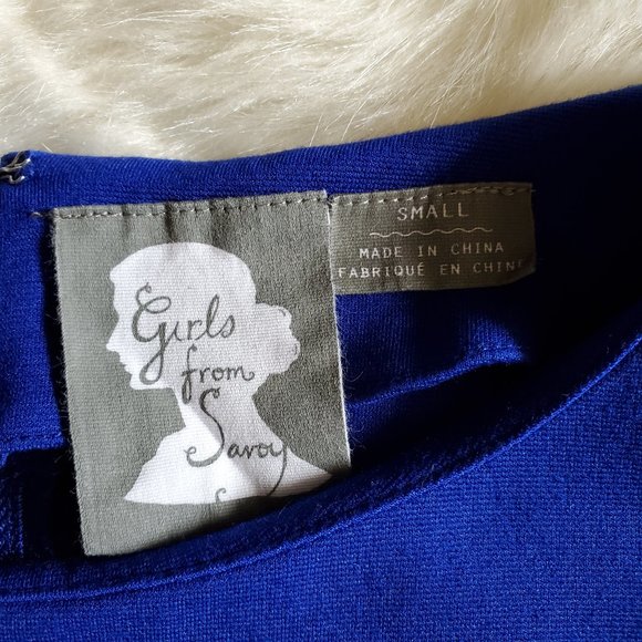 Anthropologie Girls From Savoy Blue Ponte Knit Dress (as Seen on Taylor Swift) - Picture 11 of 16